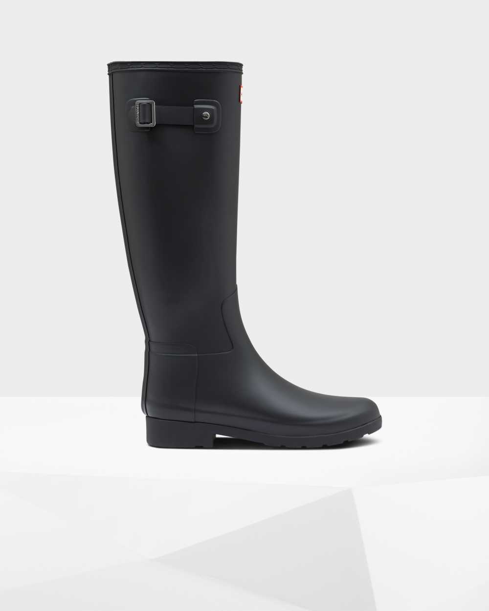 Hunter Refined Slim Fit Women's Rain Boots NZ-81465Y Black